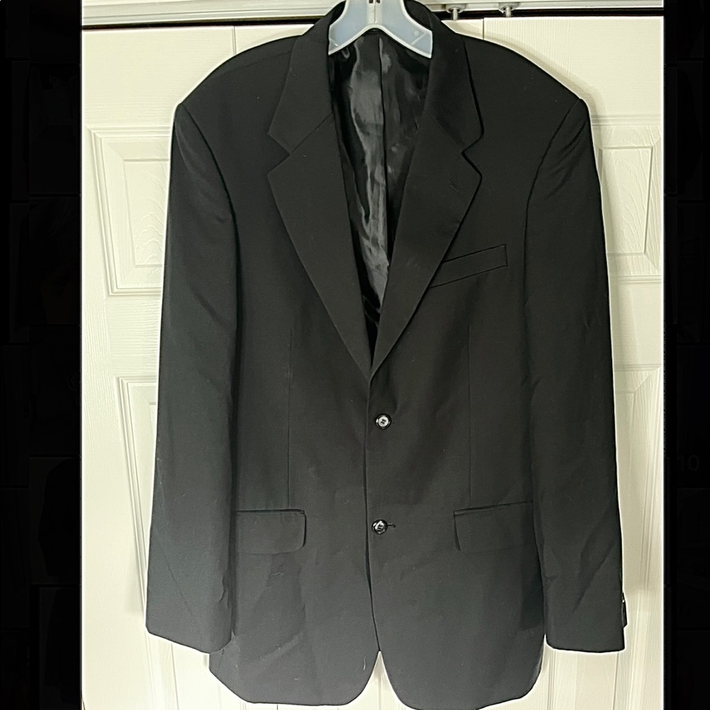 Wall Street Black Mens Blazer